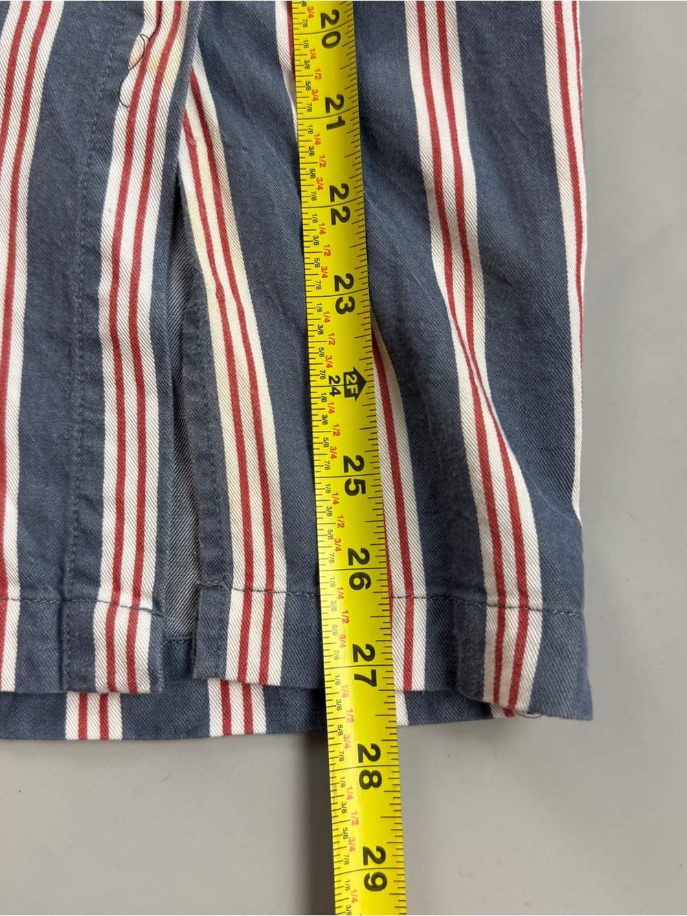 Marine Layer Blue and White Vertical Stripe Midi Skirt - Picture 6 of 8